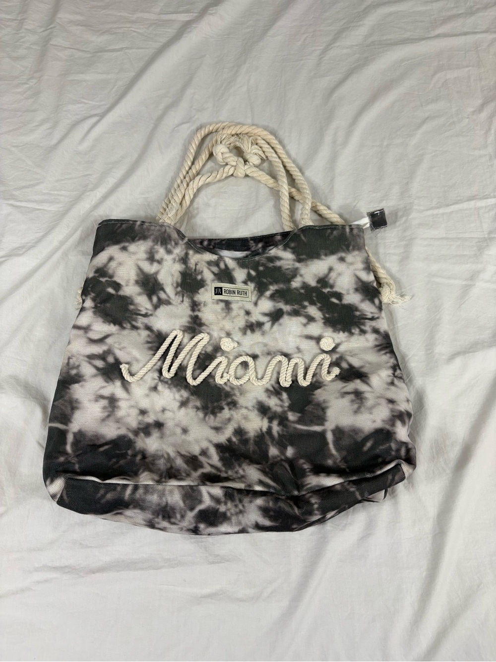Robin Ruth Women Green Washed Miami Beach Bag